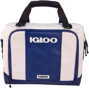 Igloo White/Navy 36 Can Marine Ultra Snap Down Cooler