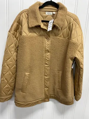 Jacket Faux Fur & Sherpa By Style And Company In Tan, Size: Xl