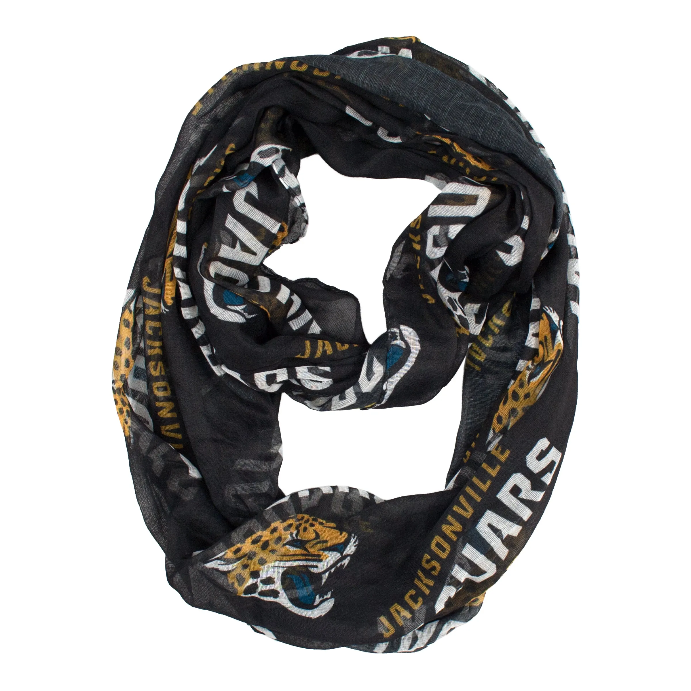 Jacksonville Jaguars Sheer Infinity Scarf