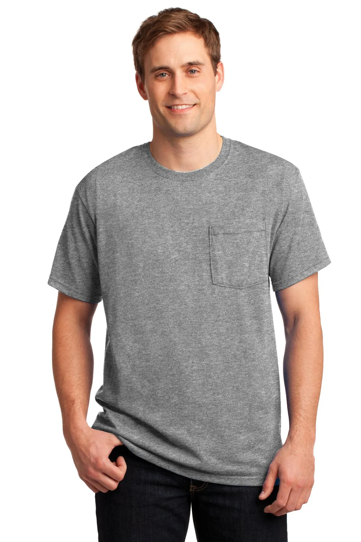 JERZEES® -  Dri-Power® 50/50 Cotton/Poly Pocket T-Shirt.  29MP