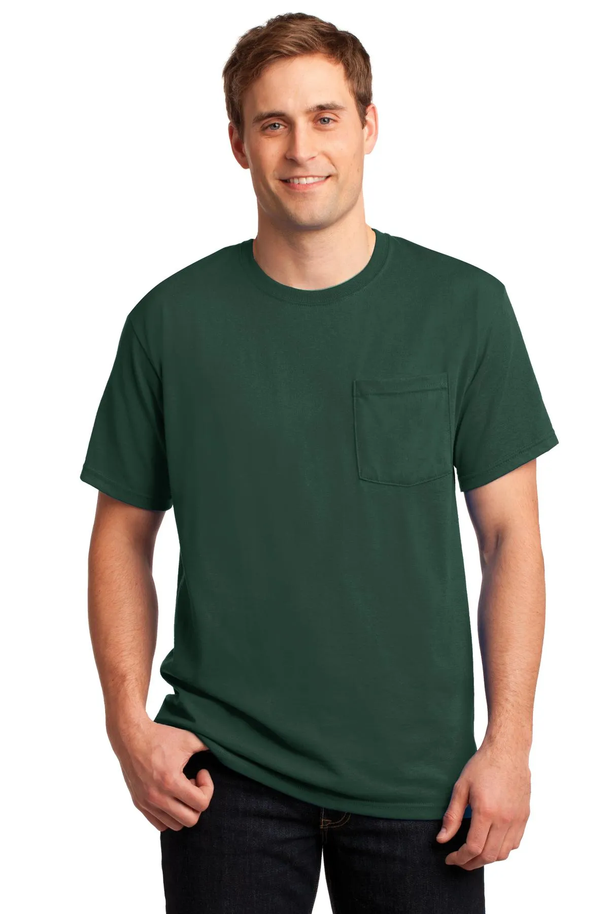 JERZEES® -  Dri-Power® 50/50 Cotton/Poly Pocket T-Shirt.  29MP