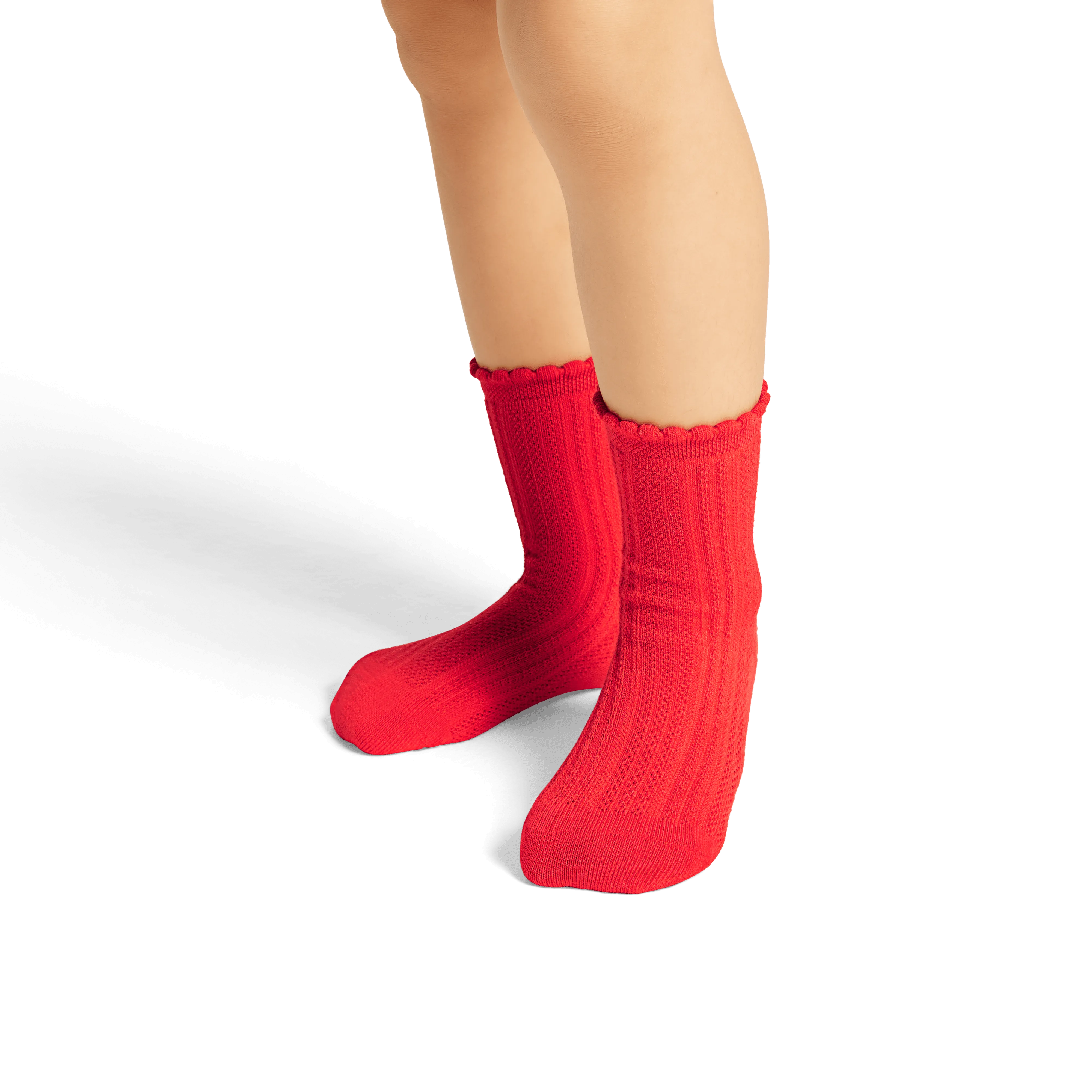 Junior Pointelle Calf Sock 8-Pack