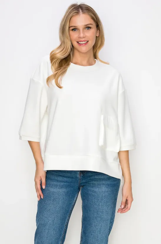 Karen Crepe Knit Top