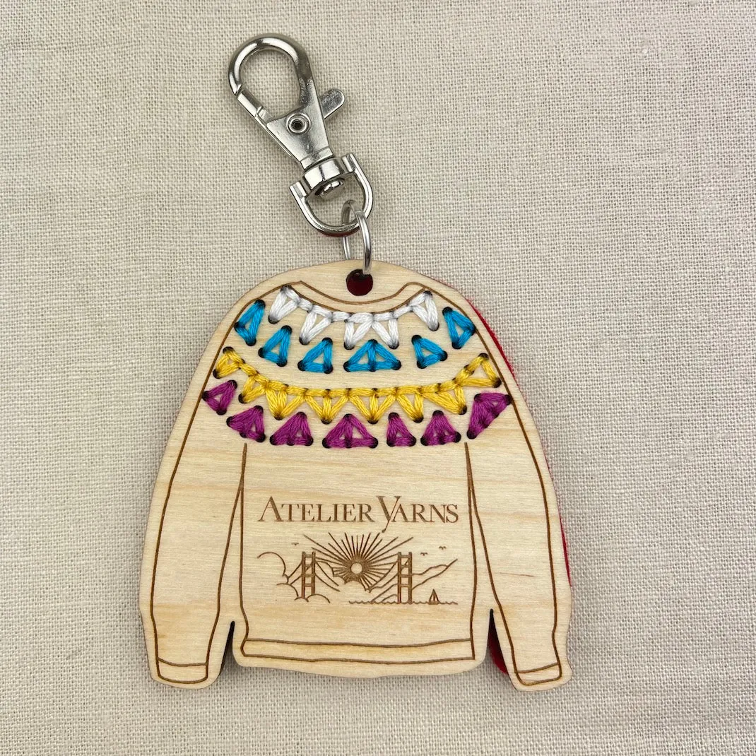 Katrinkles Sweater Key Chain with Atelier Logo