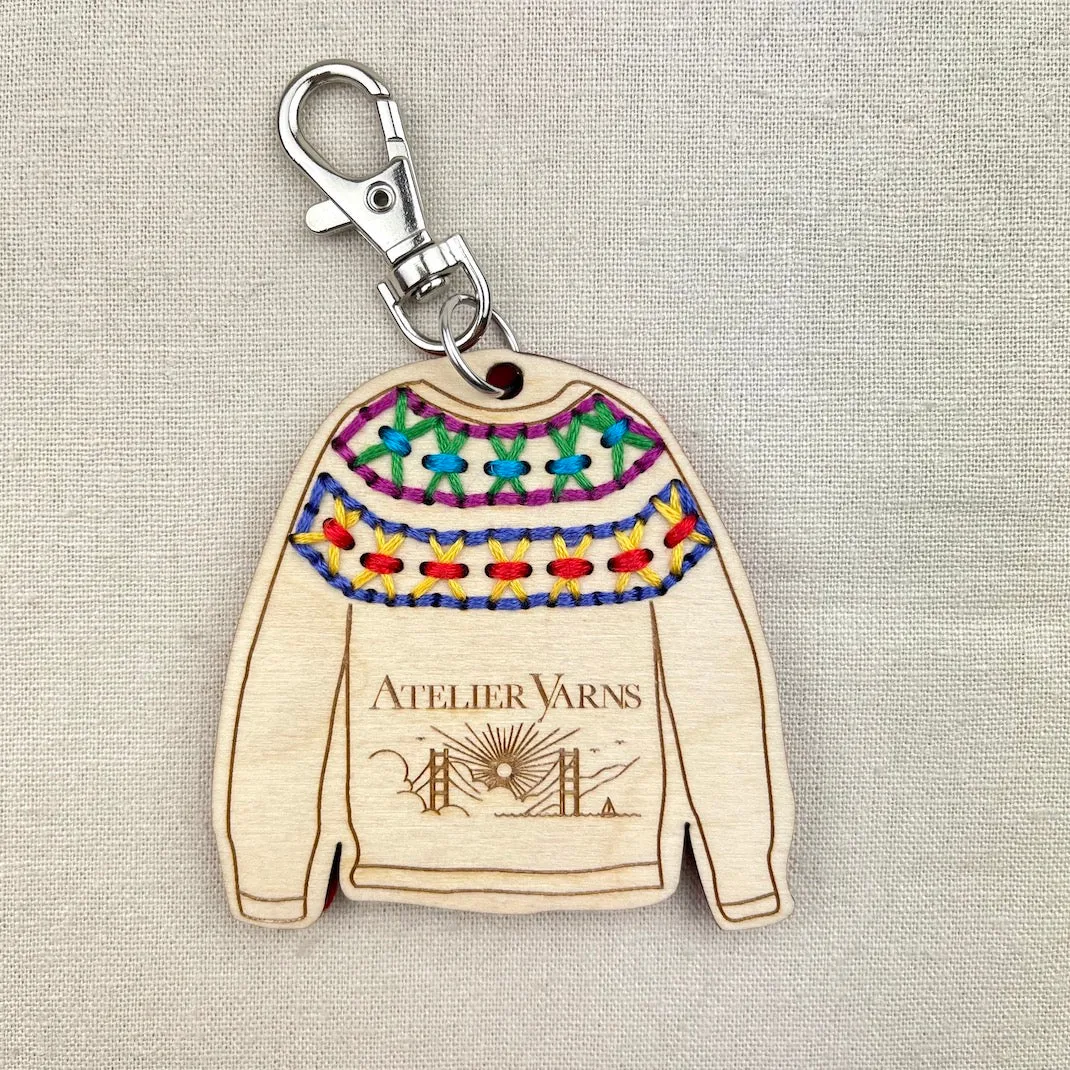 Katrinkles Sweater Key Chain with Atelier Logo