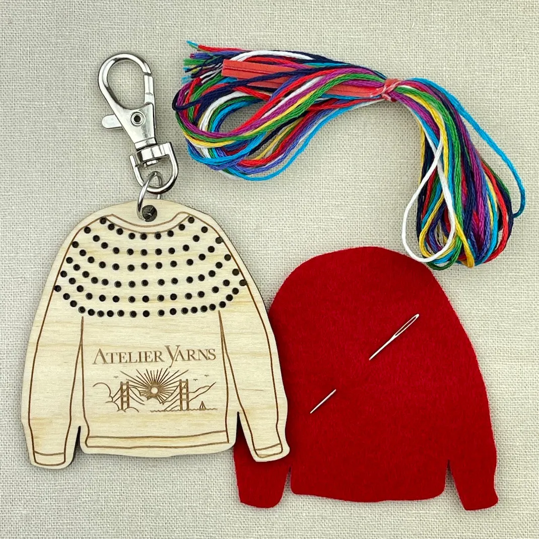 Katrinkles Sweater Key Chain with Atelier Logo