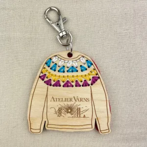 Katrinkles Sweater Key Chain with Atelier Logo