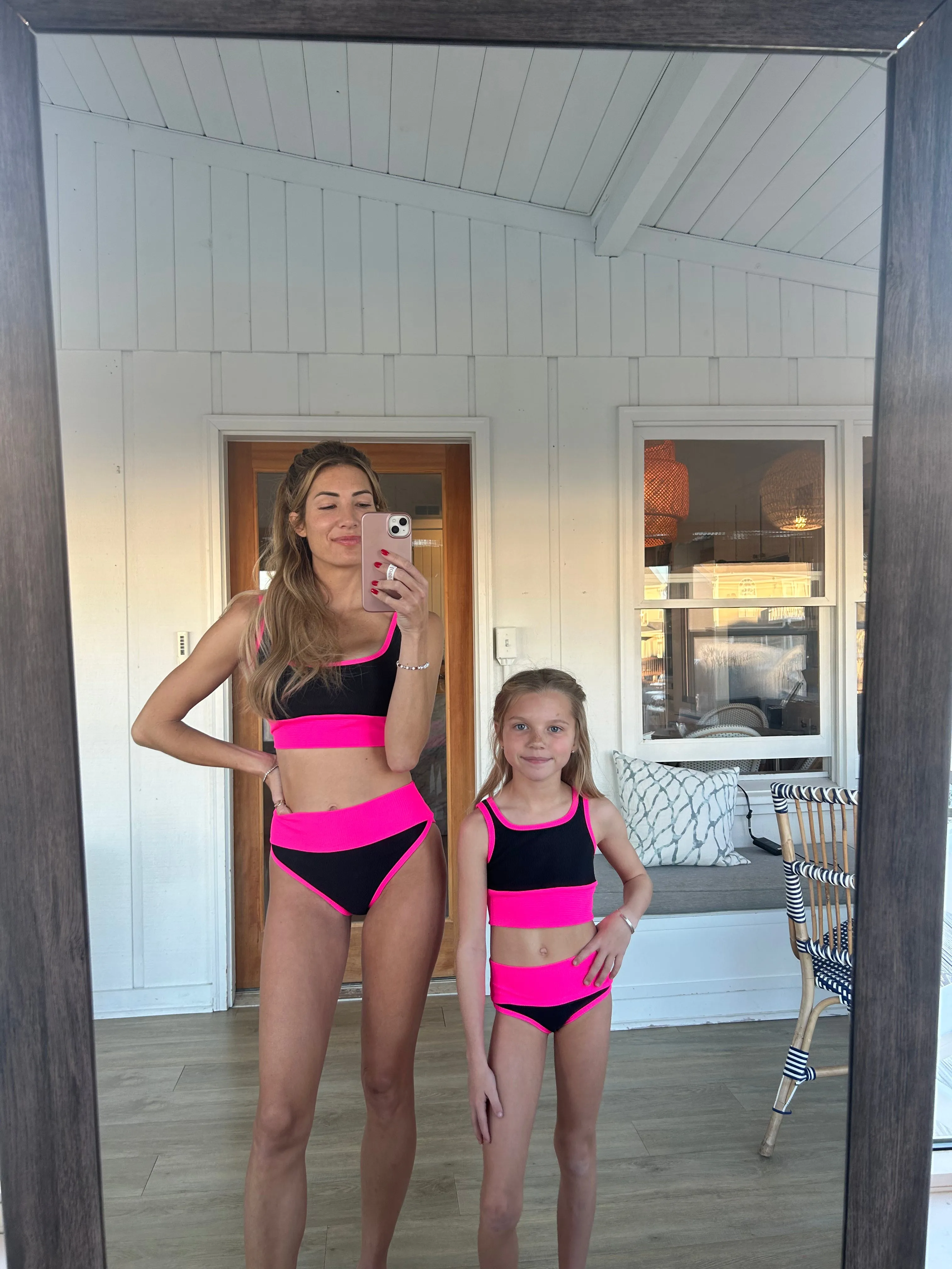 Kiawah Top- Neon Nights- Neon Pink