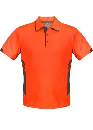 Kids Tasman Polo Neon Orange/Black