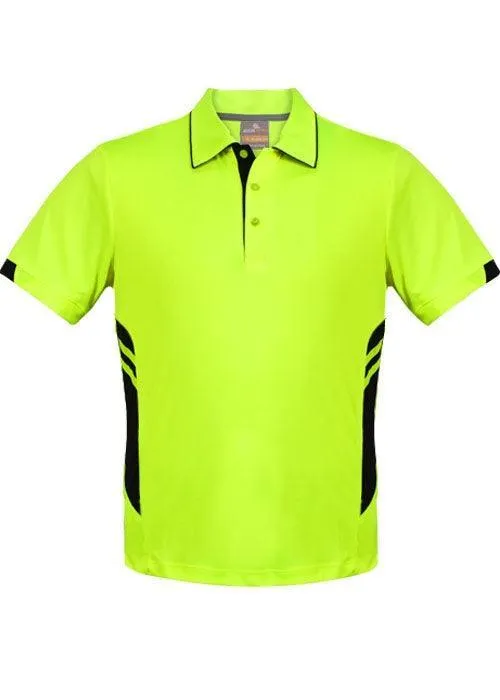 Kids Tasman Polo Neon Yellow/Black