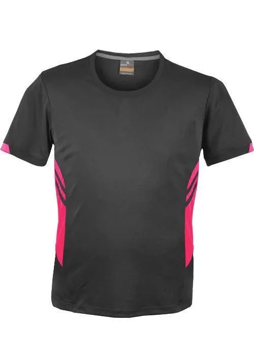 Kids Tasman Tee Slate/Neon Pink