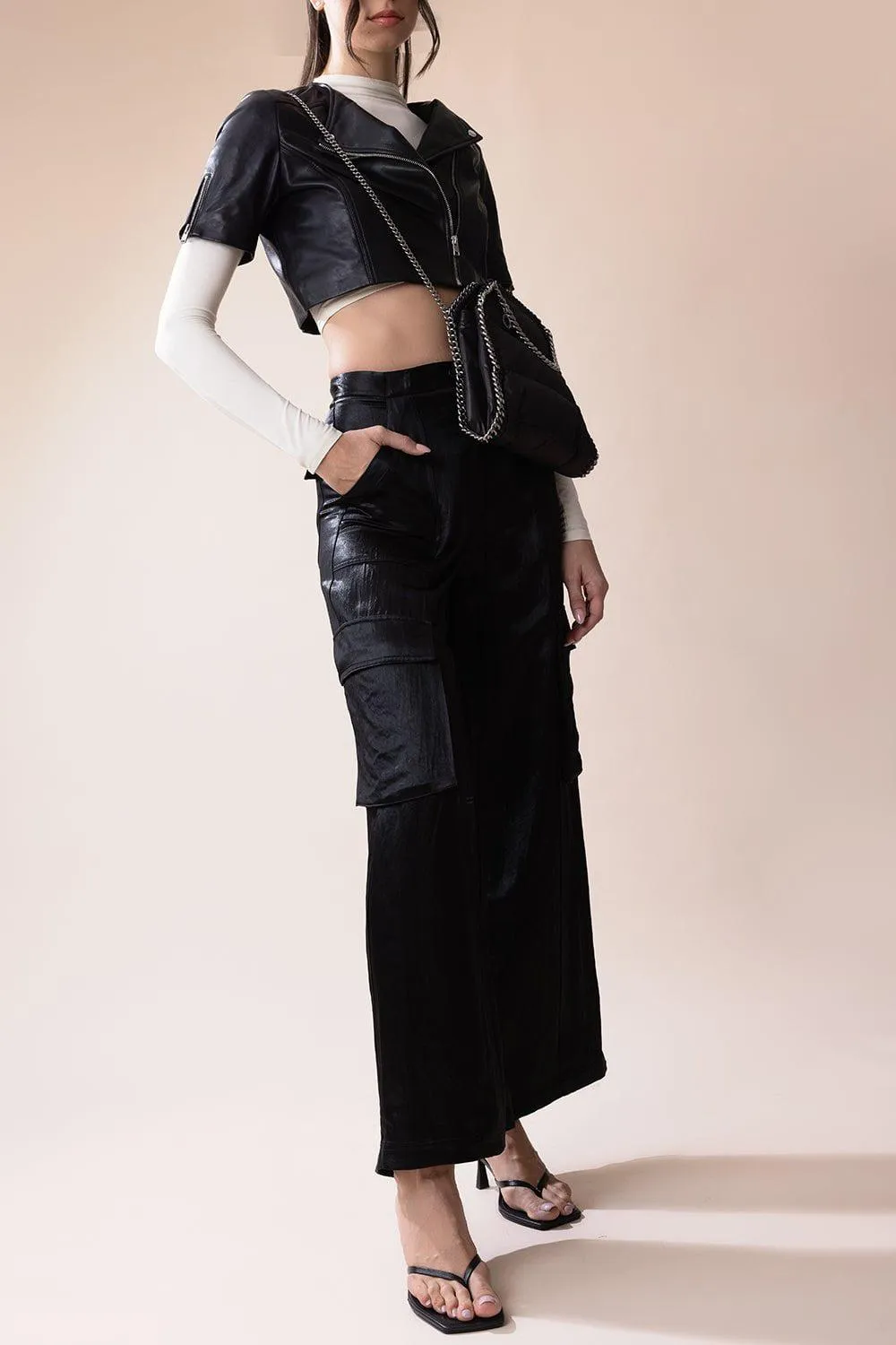 Kirsi Cropped Jacket - Black