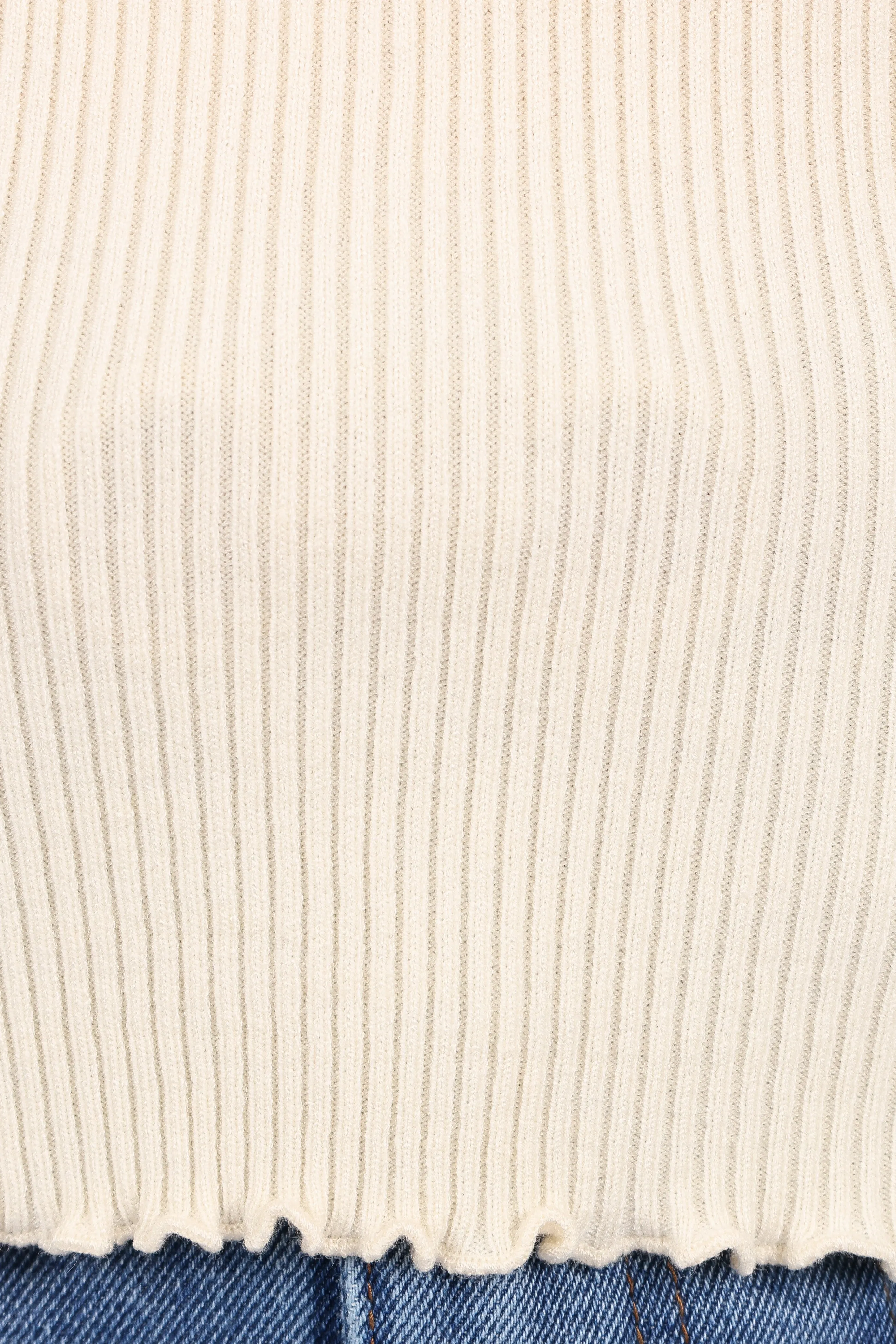 Kirsten Knit Top - Cream