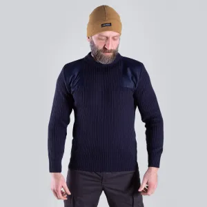 KNIGHT WOOLEN SWEATER (NAVY-BLUE)