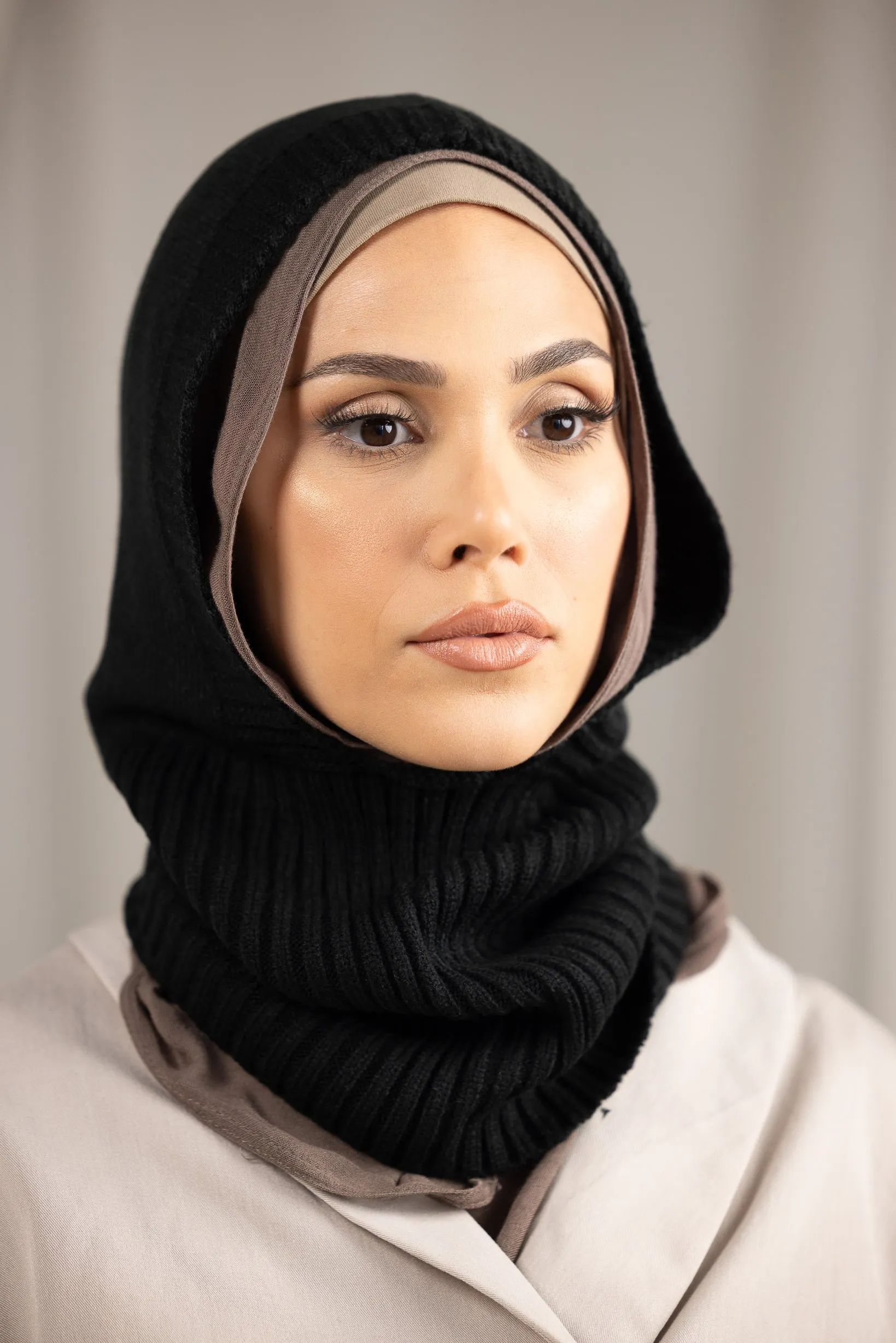 Knit Collar Balaclava