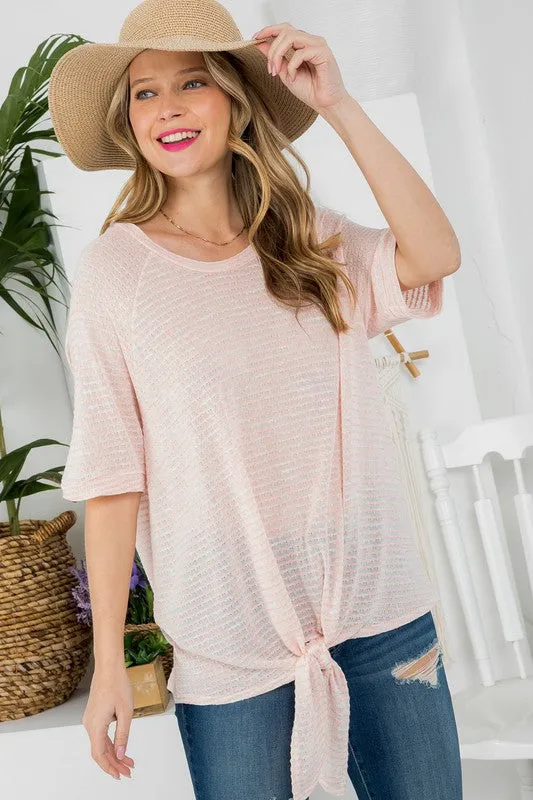 KNIT JERSEY BOXY TOP