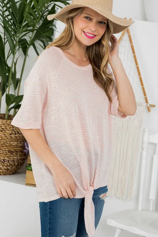 KNIT JERSEY BOXY TOP