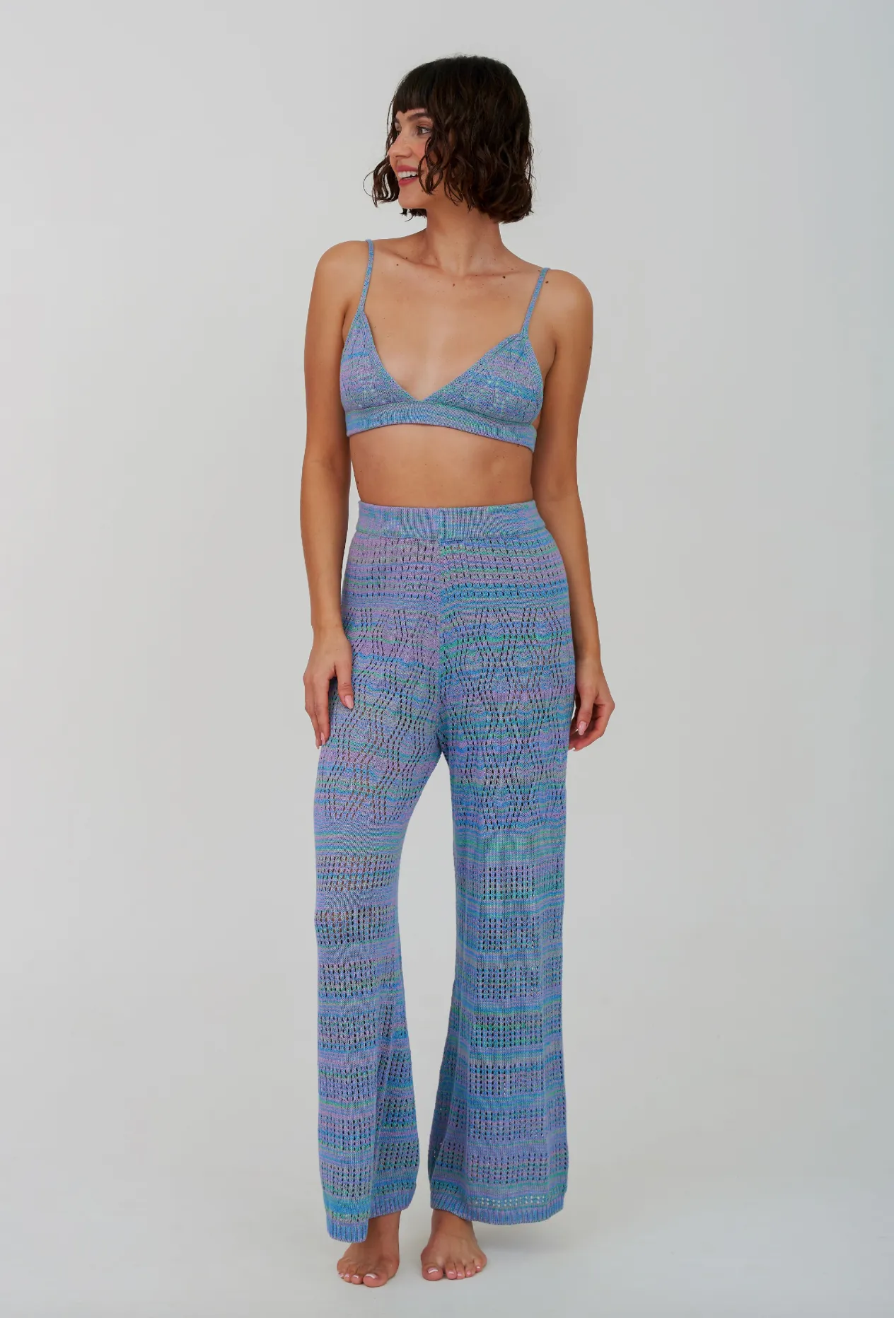 Knit Triangle Top & Pant Set