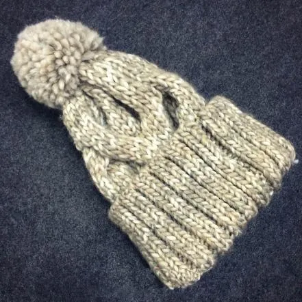 Knitted PomPom Beanie