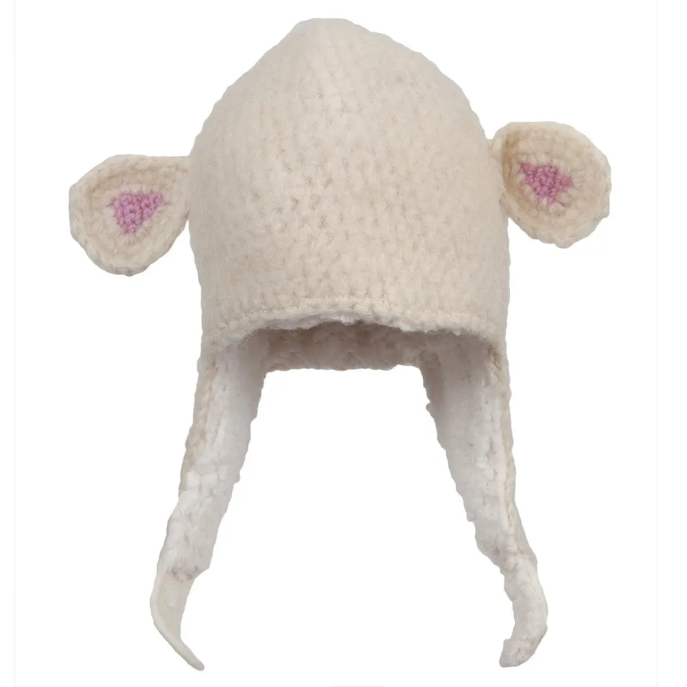 Lamb Infant Peruvian Crochet Hat