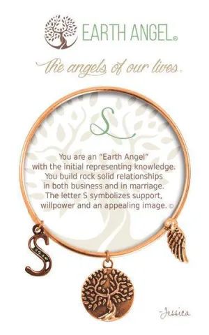 Letter S Earth Angel Bracelet