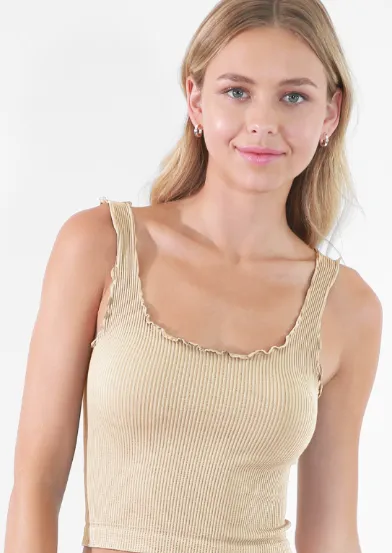 Lettuce Edge Crop Top