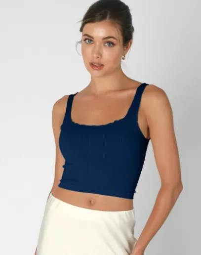 Lettuce Edge Crop Top