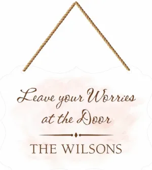 Light Pink Hanging Sign