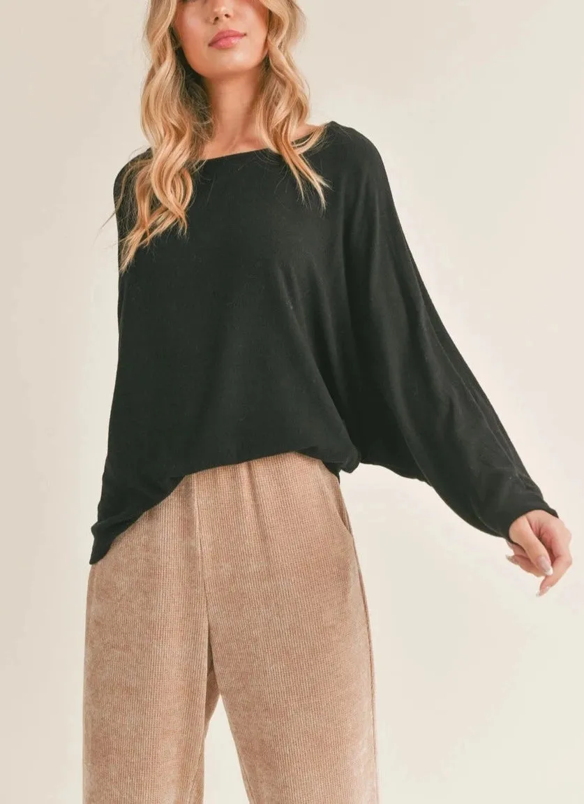 LINDY DOLMAN KNIT TOP