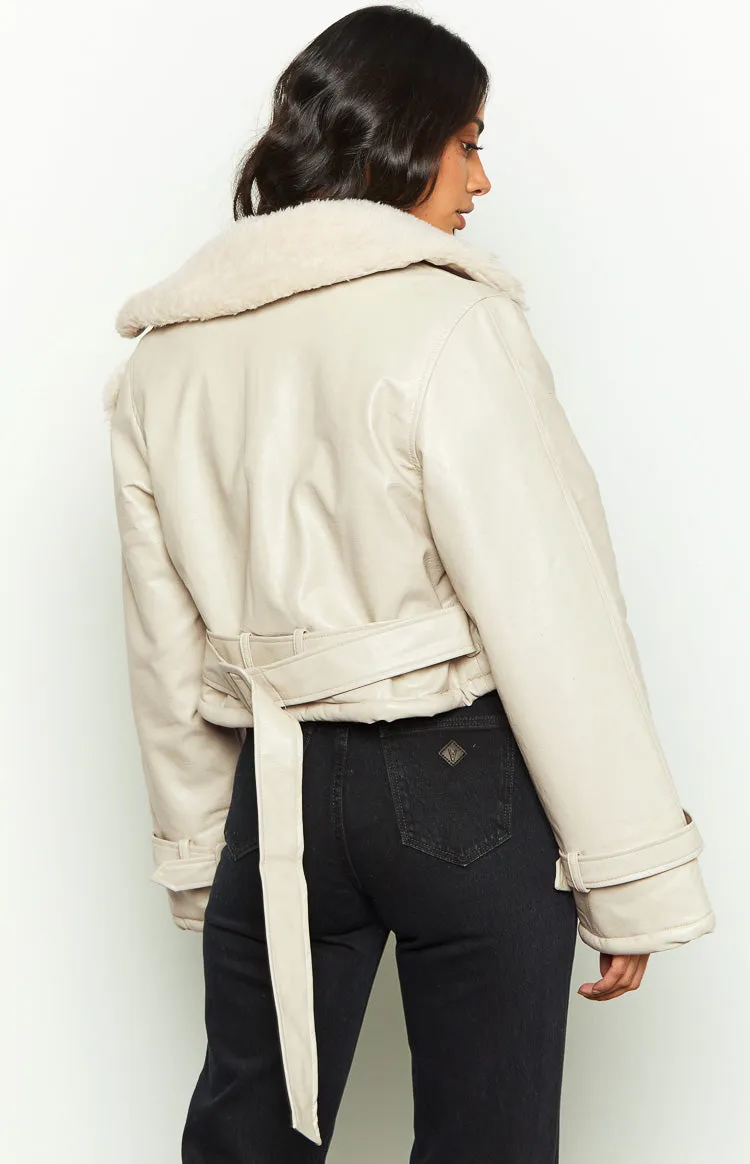 Lioness Off Duty Cream Jacket