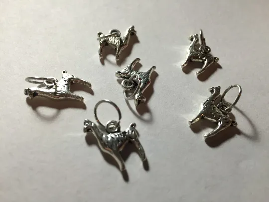 Llamas: Set of 6 Stitch Markers