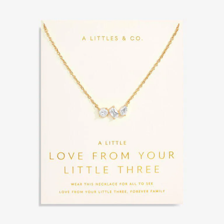 Love From Your Little Ones Gold Necklacce