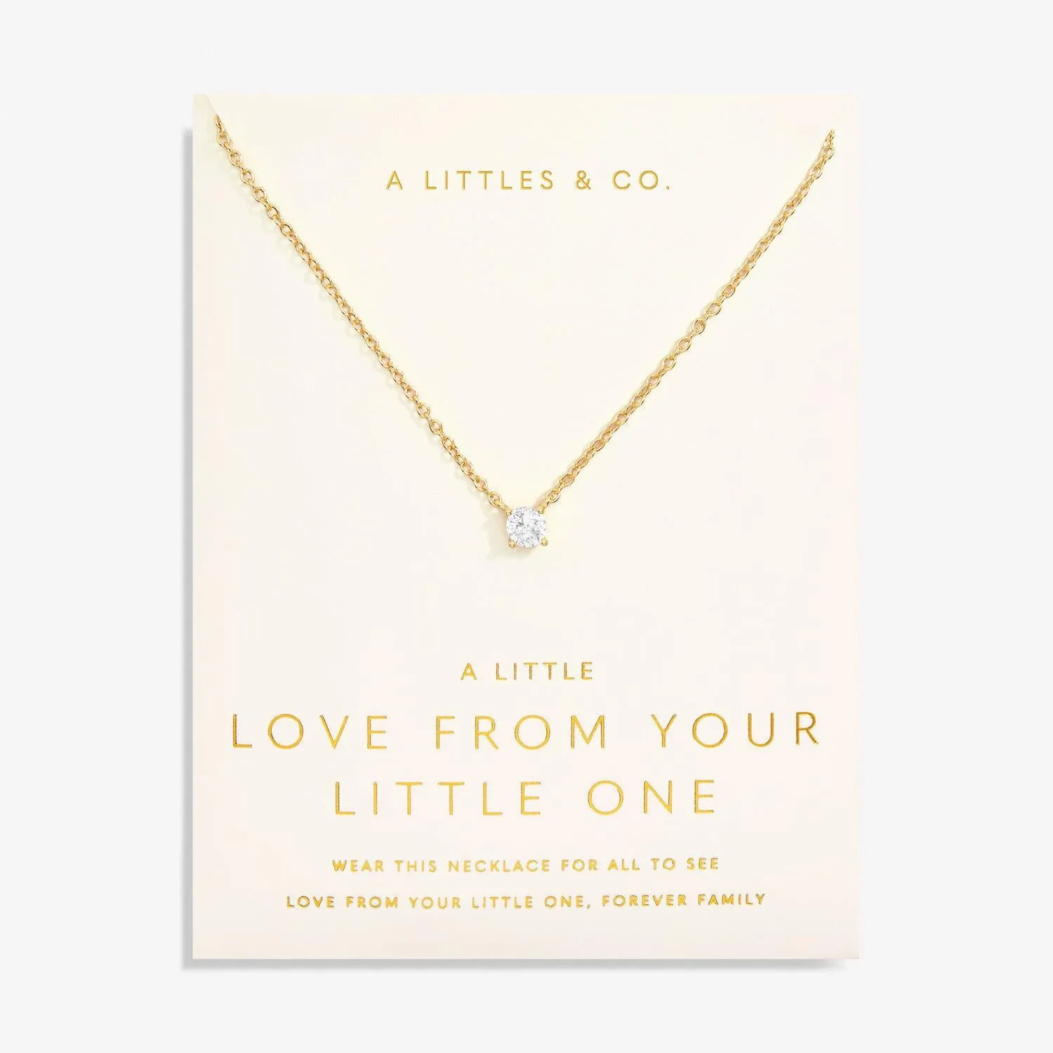 Love From Your Little Ones Gold Necklacce