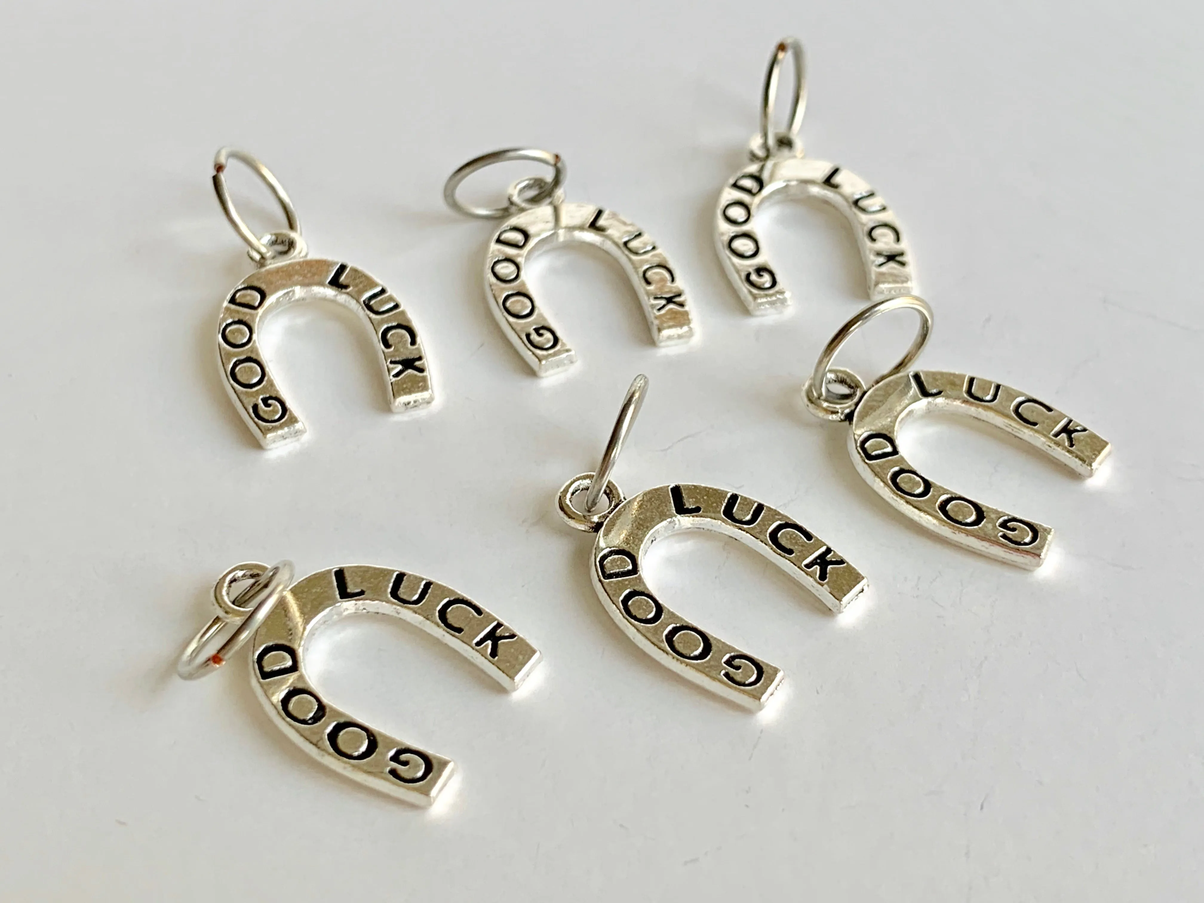 Lucky Horseshoe: Set of 6 Stitch Markers