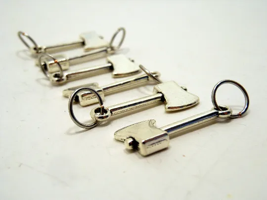 Lumberjack: Set of 6 Axe Stitch Markers