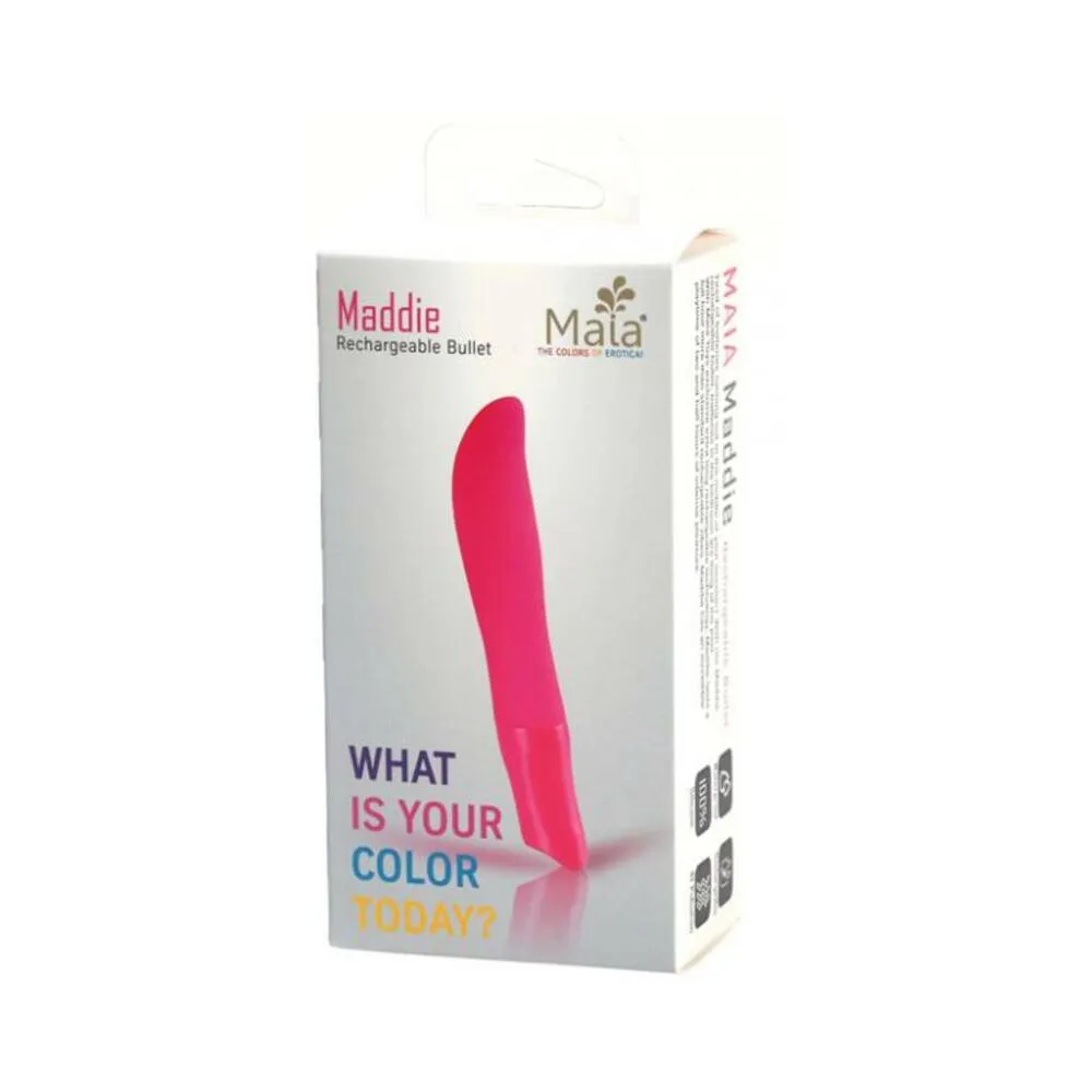 Maddie Rechargeable Silicone Bulllet Vibrator Pink