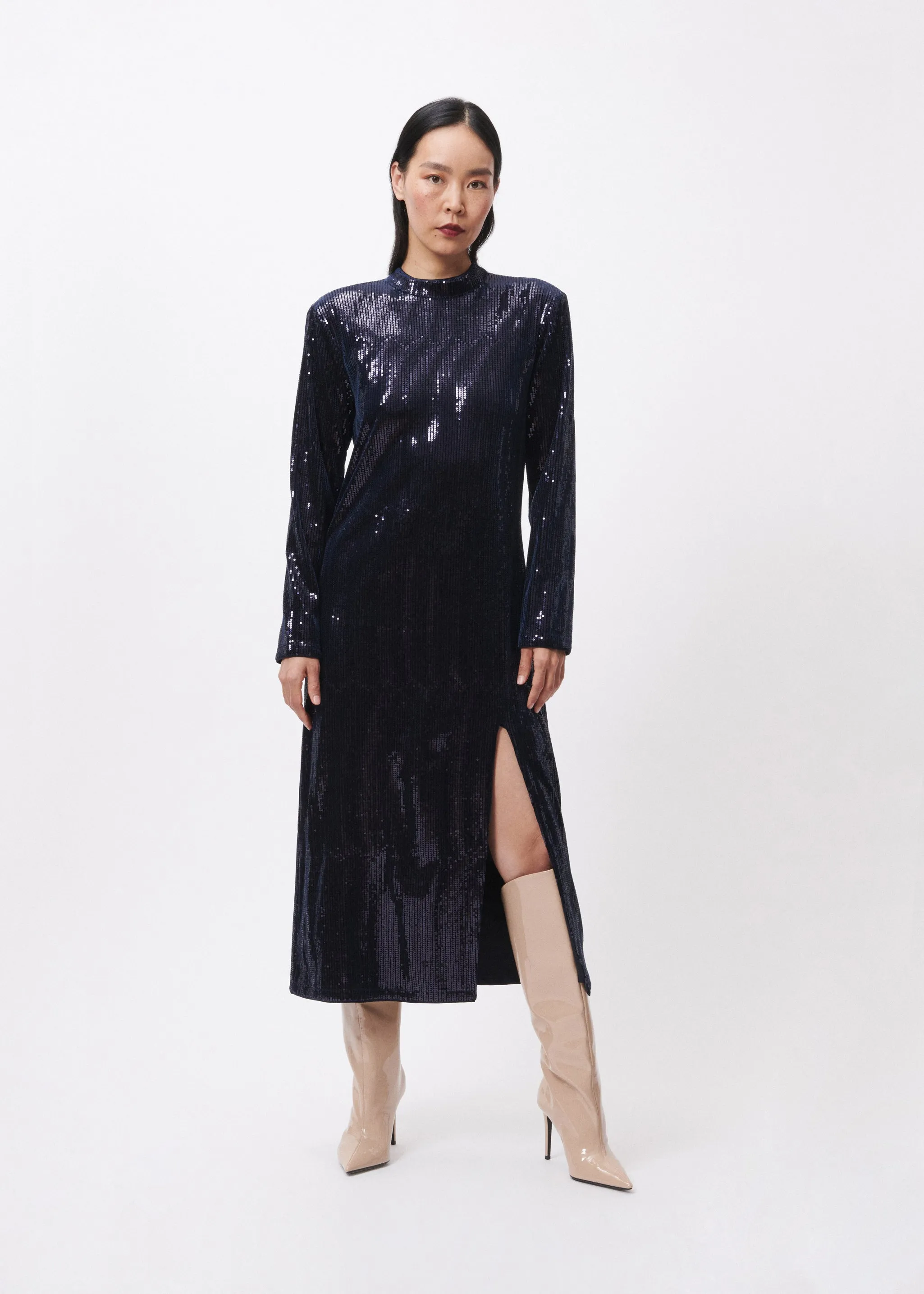 MADY SEQUIN DRESS (MARINE BLUE)