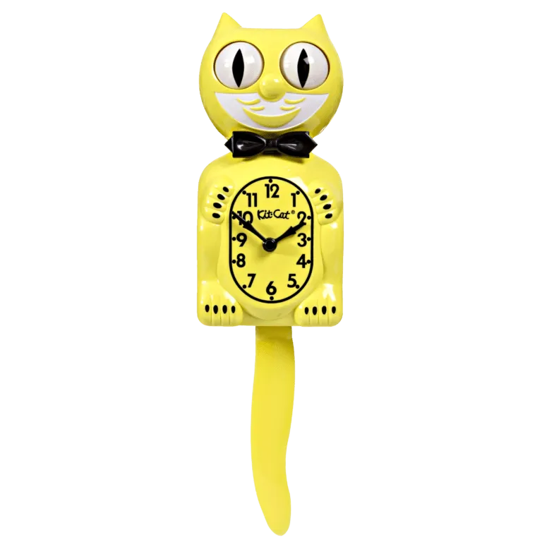 Majestic Yellow Kit-Cat Klock