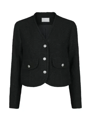 Manua Boucle Jacket - Black