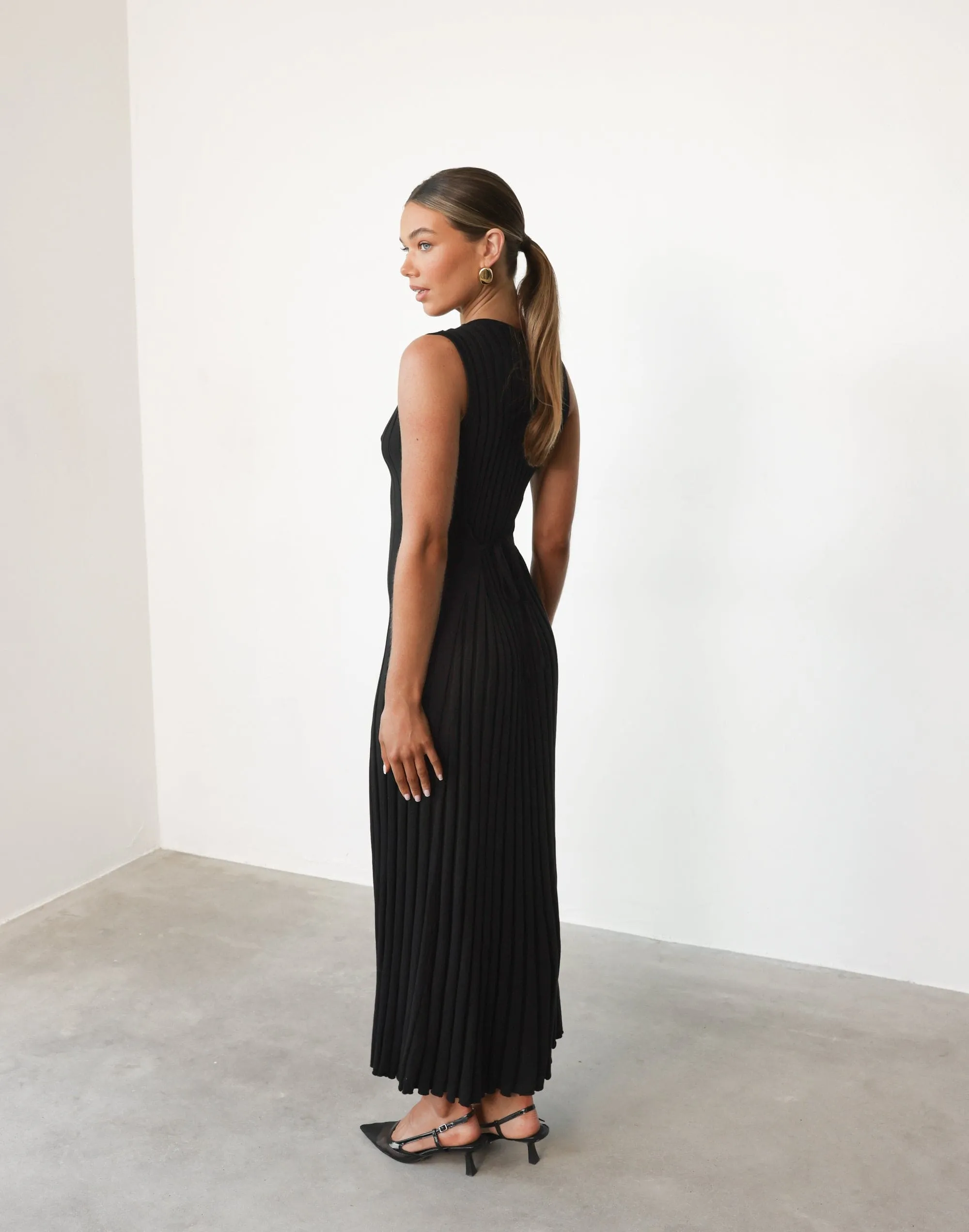 Mariposa Maxi Dress (Black)