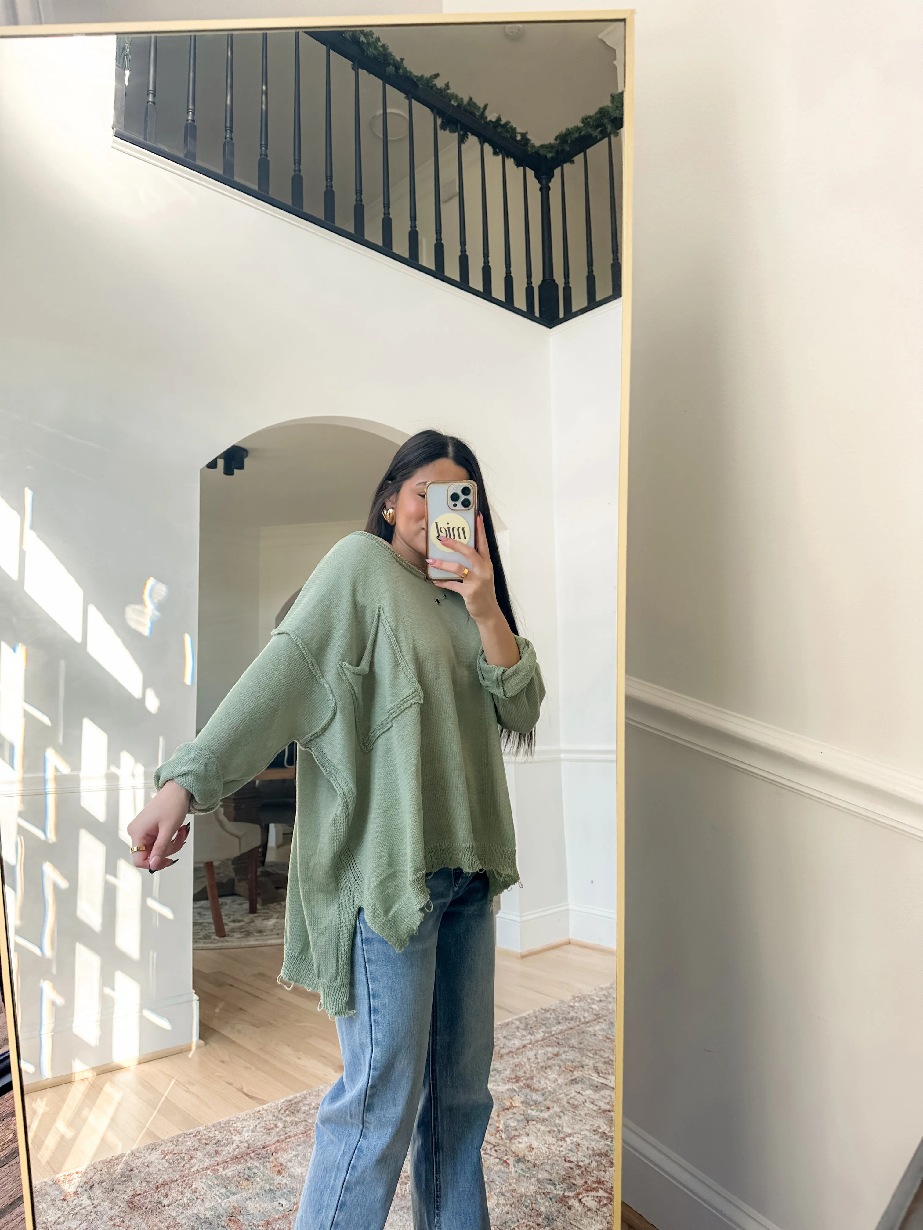 Matcha Knit Pullover Top