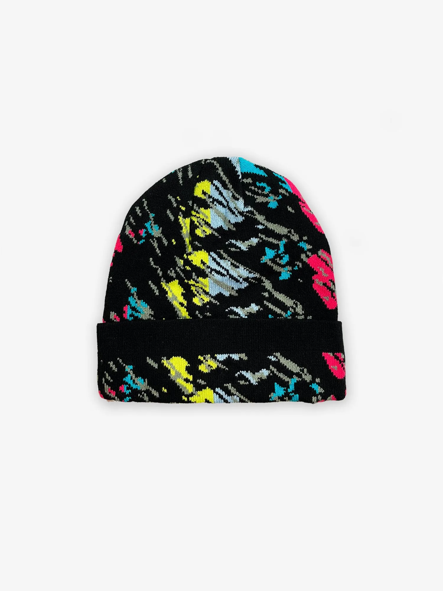 Maui Black Reversible Knit Beanie