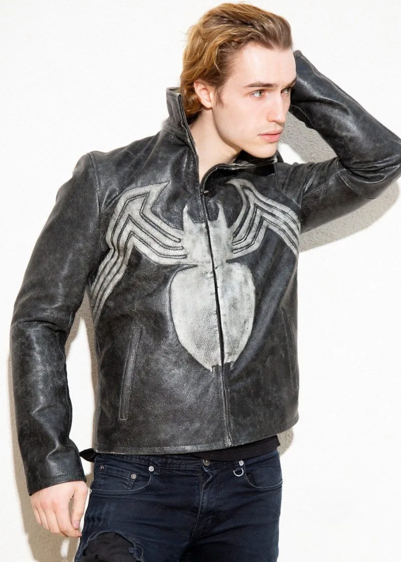 Men's Spider Venom Real Leather Jacket