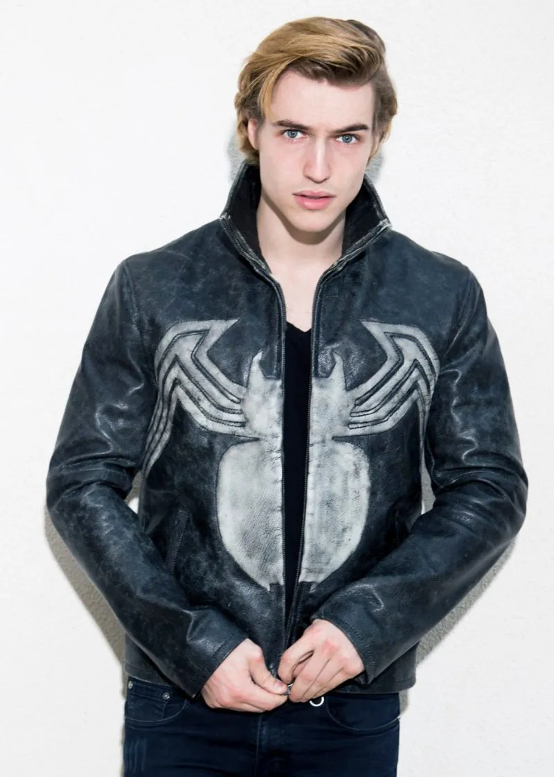 Men's Spider Venom Real Leather Jacket