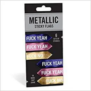 Metallic F*** Sticky Flags