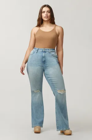 MIA PLUS - FLARE JEANS | BURNOUT