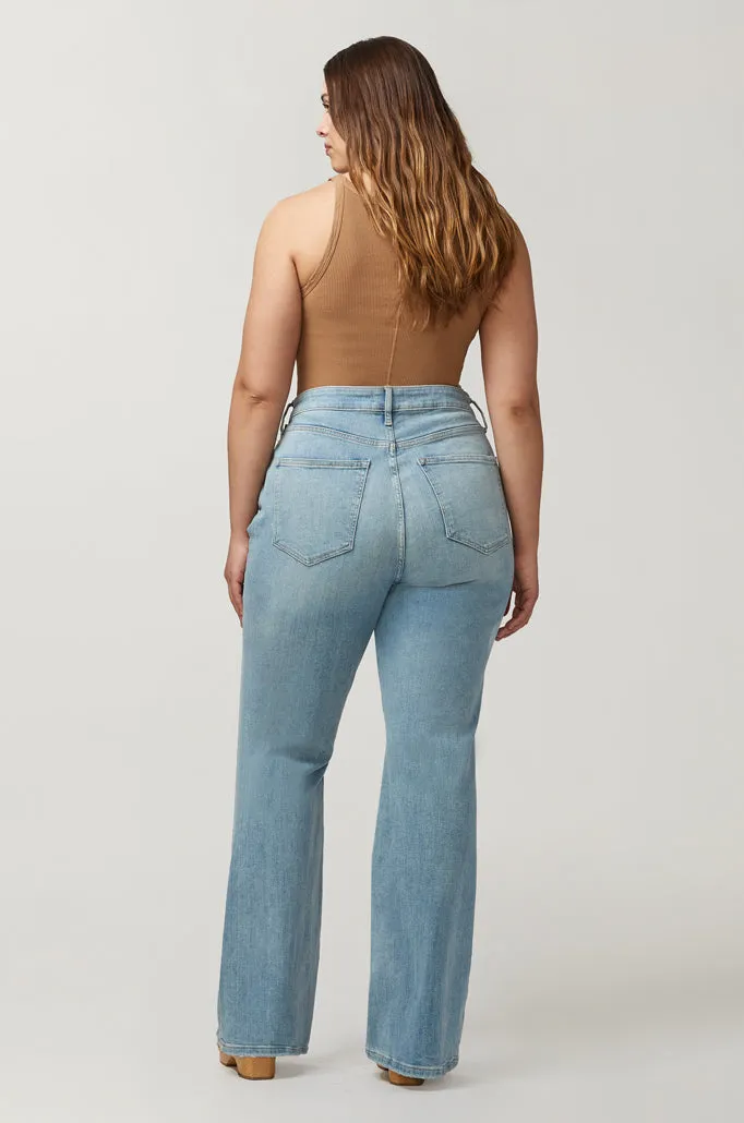 MIA PLUS - FLARE JEANS | BURNOUT