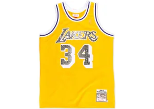 Mitchell & Ness Shaquille O'Neal 1996-1997 Los Angeles Lakers Python Jersey