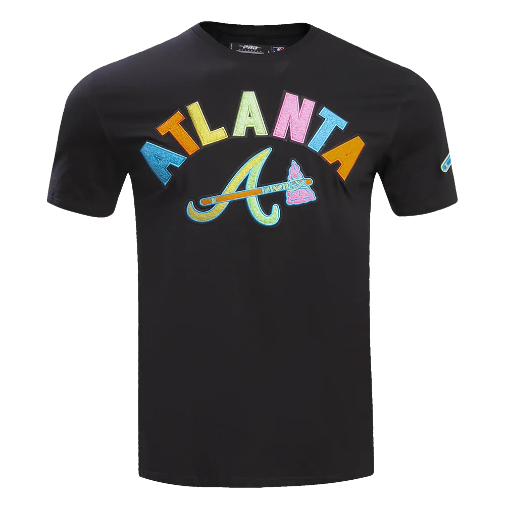 MLB ATLANTA BRAVES WASHED NEON MEN'S TOP (BLACK)