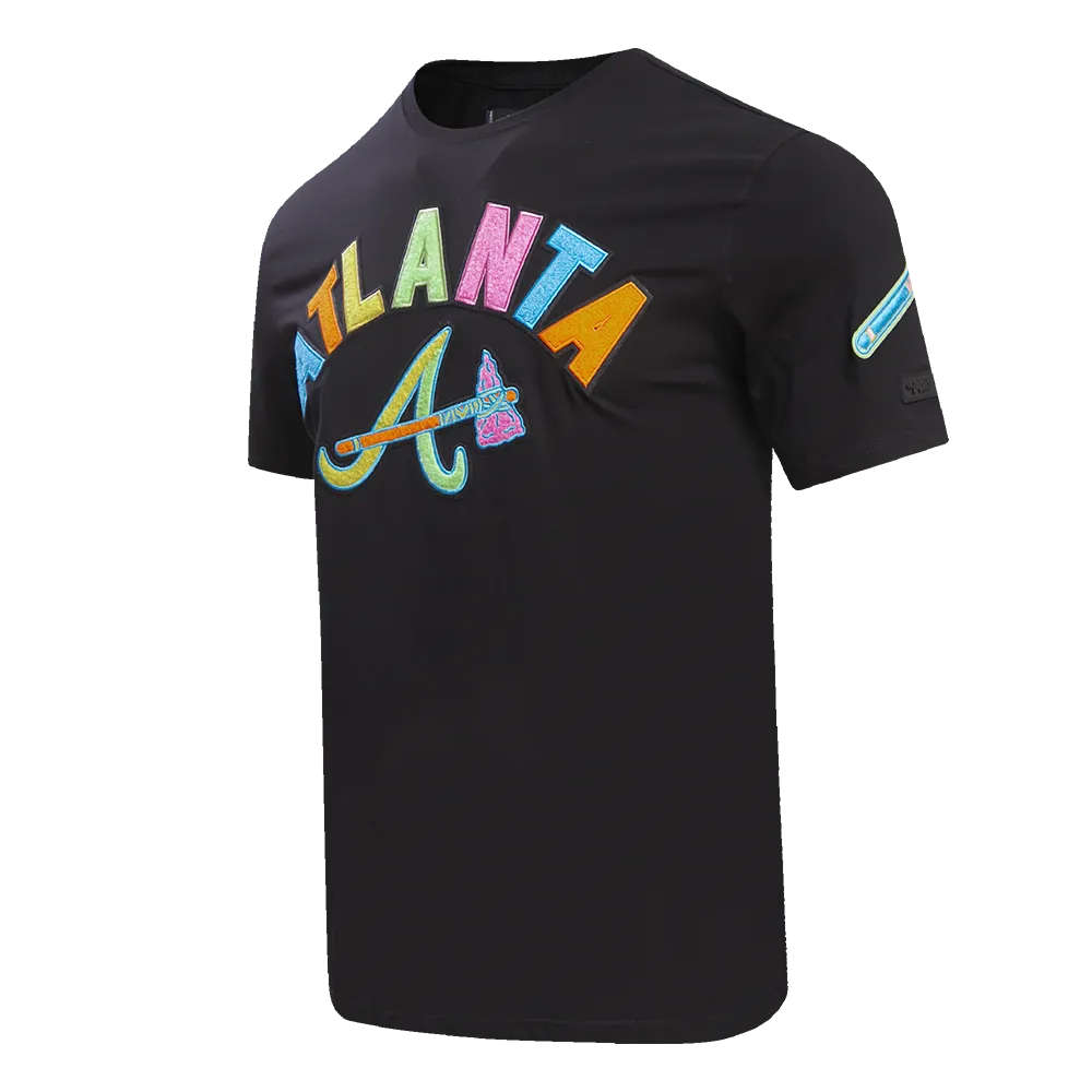 MLB ATLANTA BRAVES WASHED NEON MEN'S TOP (BLACK)